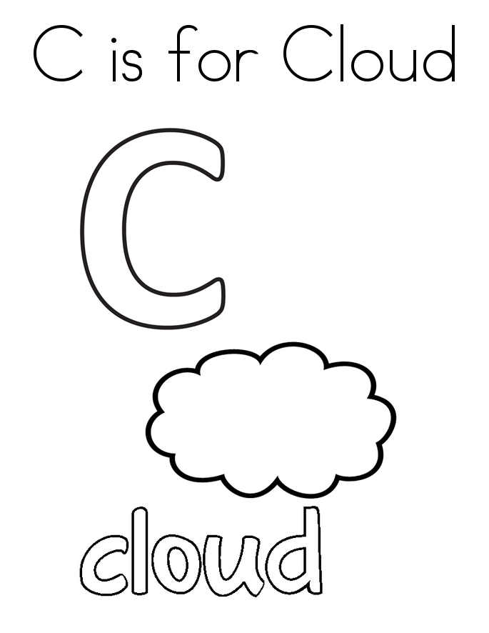 Letter C is voor Cloud van Letter C