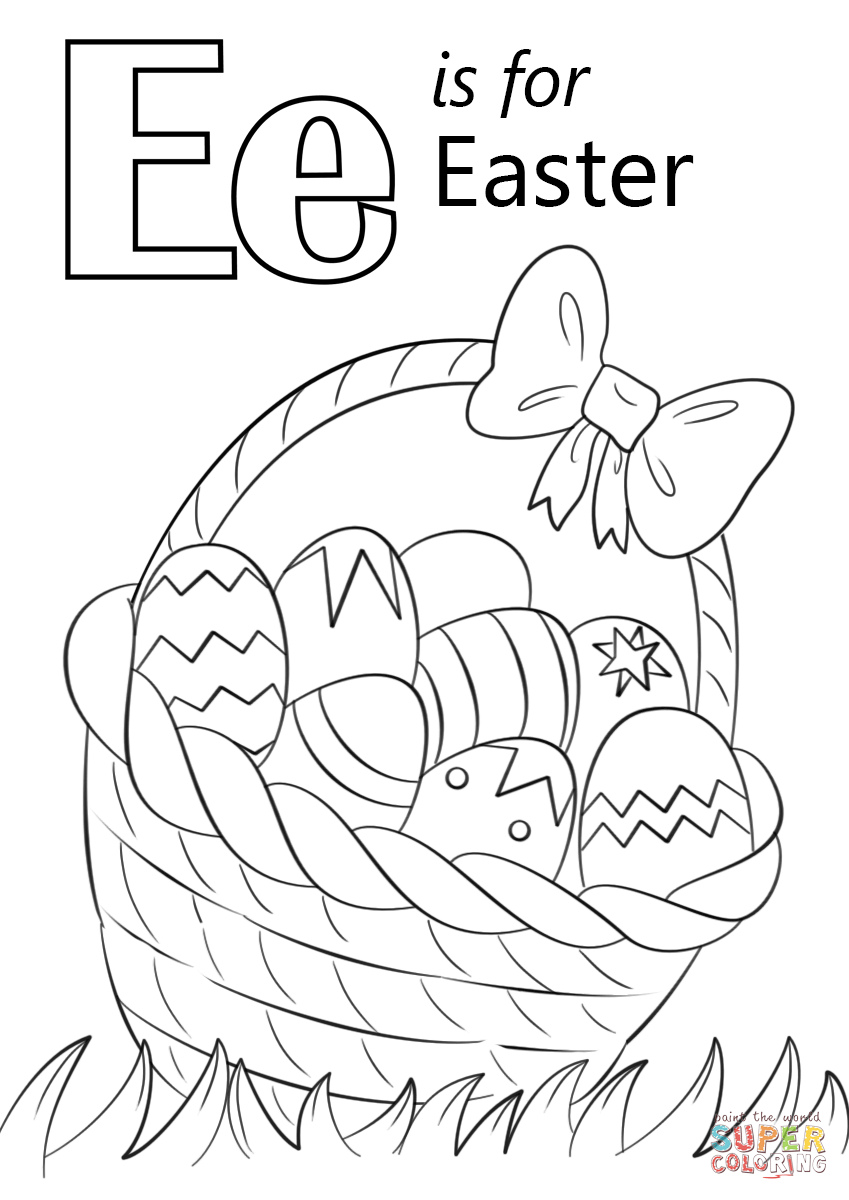 La lettera E sta per Pasqua dalla lettera E