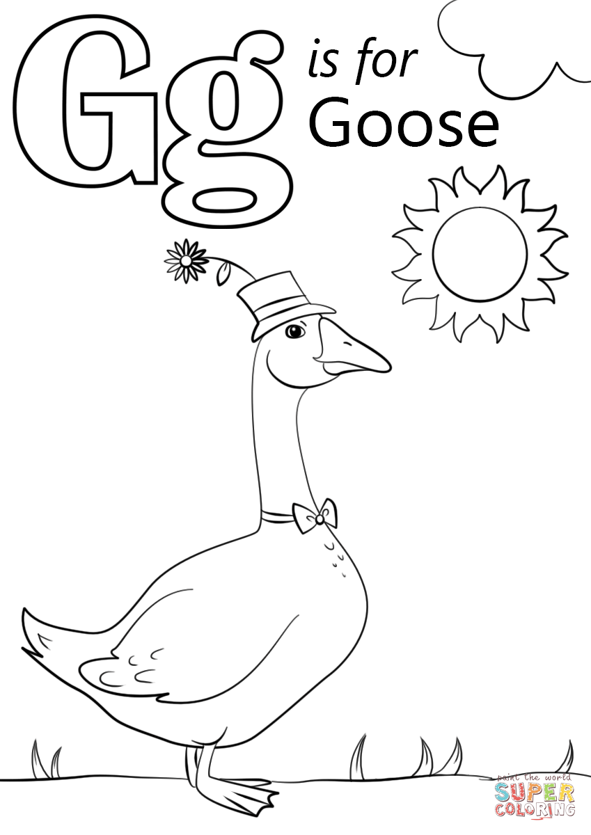 Letter G is for Goose from Letter G