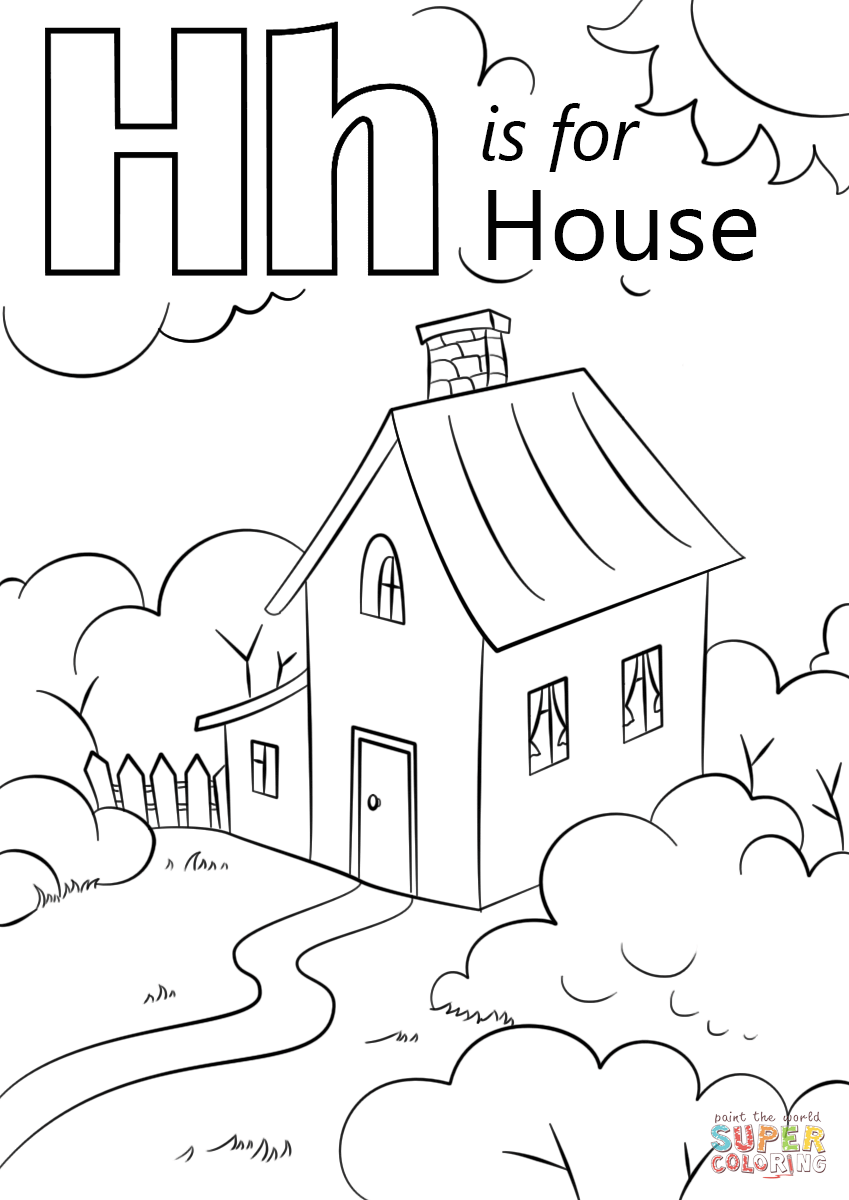 字母 H 代表字母 H 中的 House