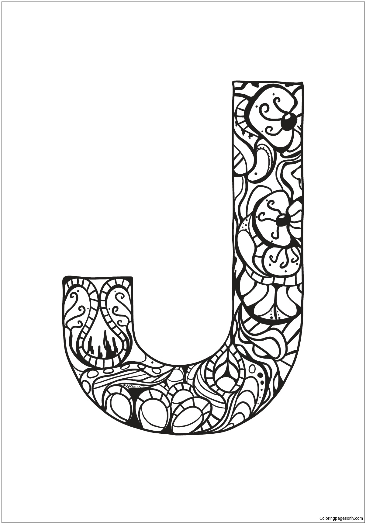 Letter J For Kids Coloring Pages