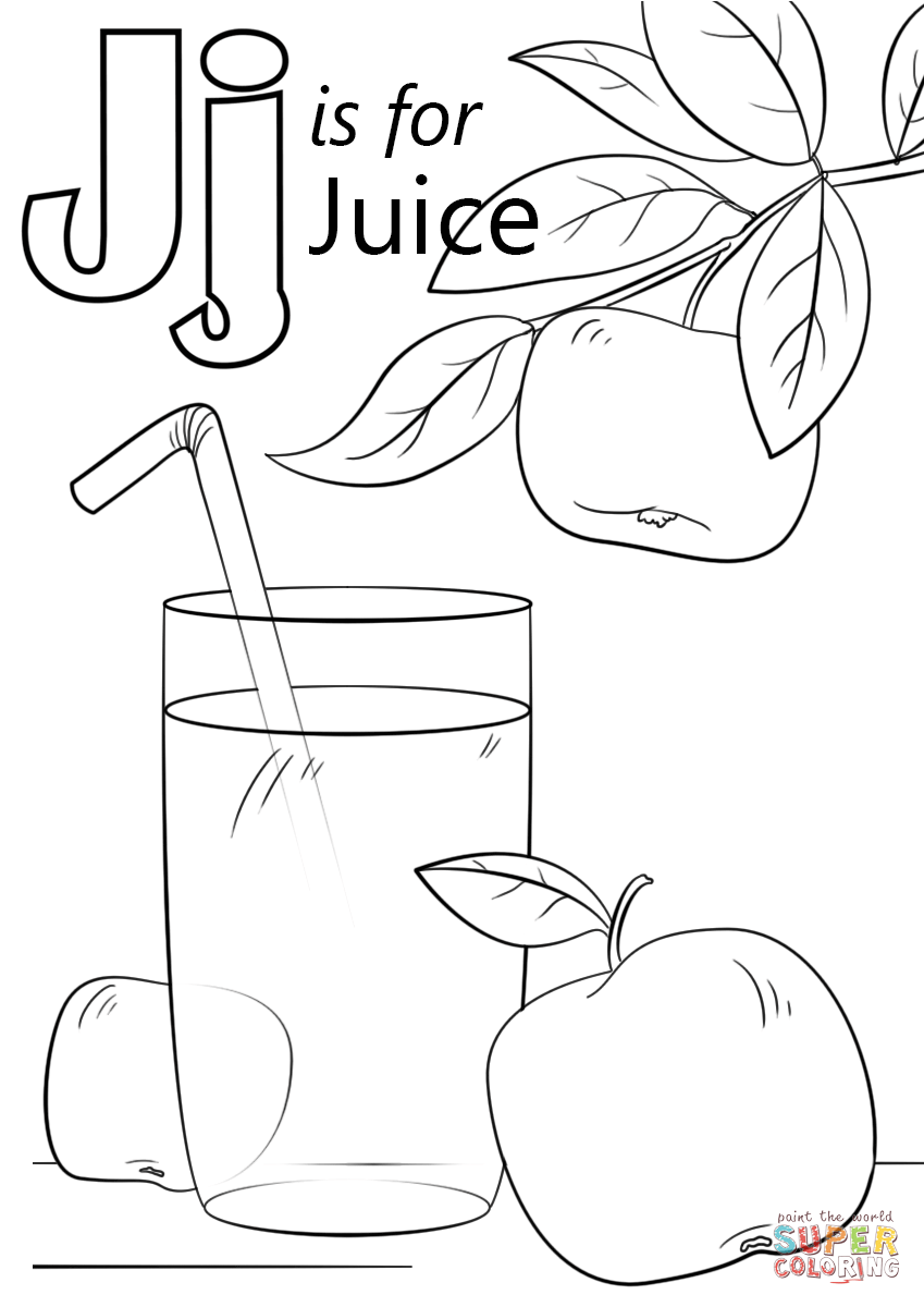 Буква J означает сок из буквы J.