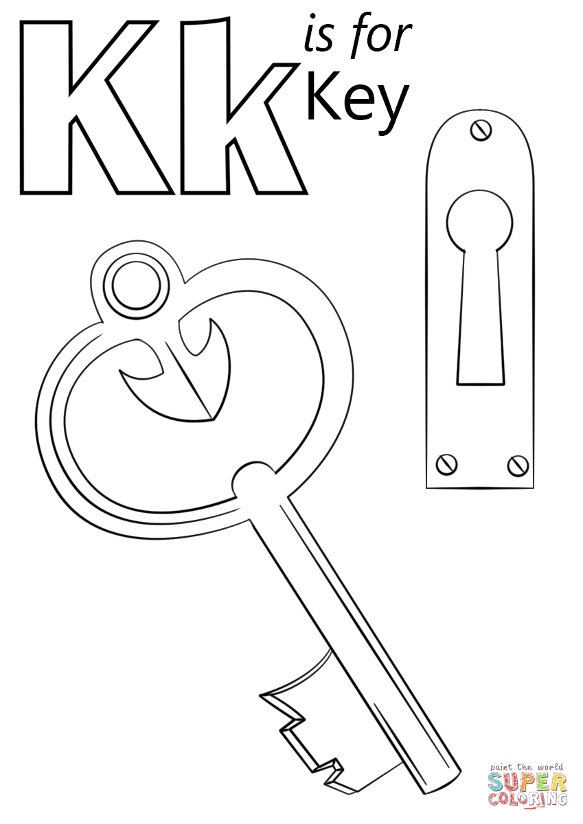 La lettre K est pour la clé de la lettre K