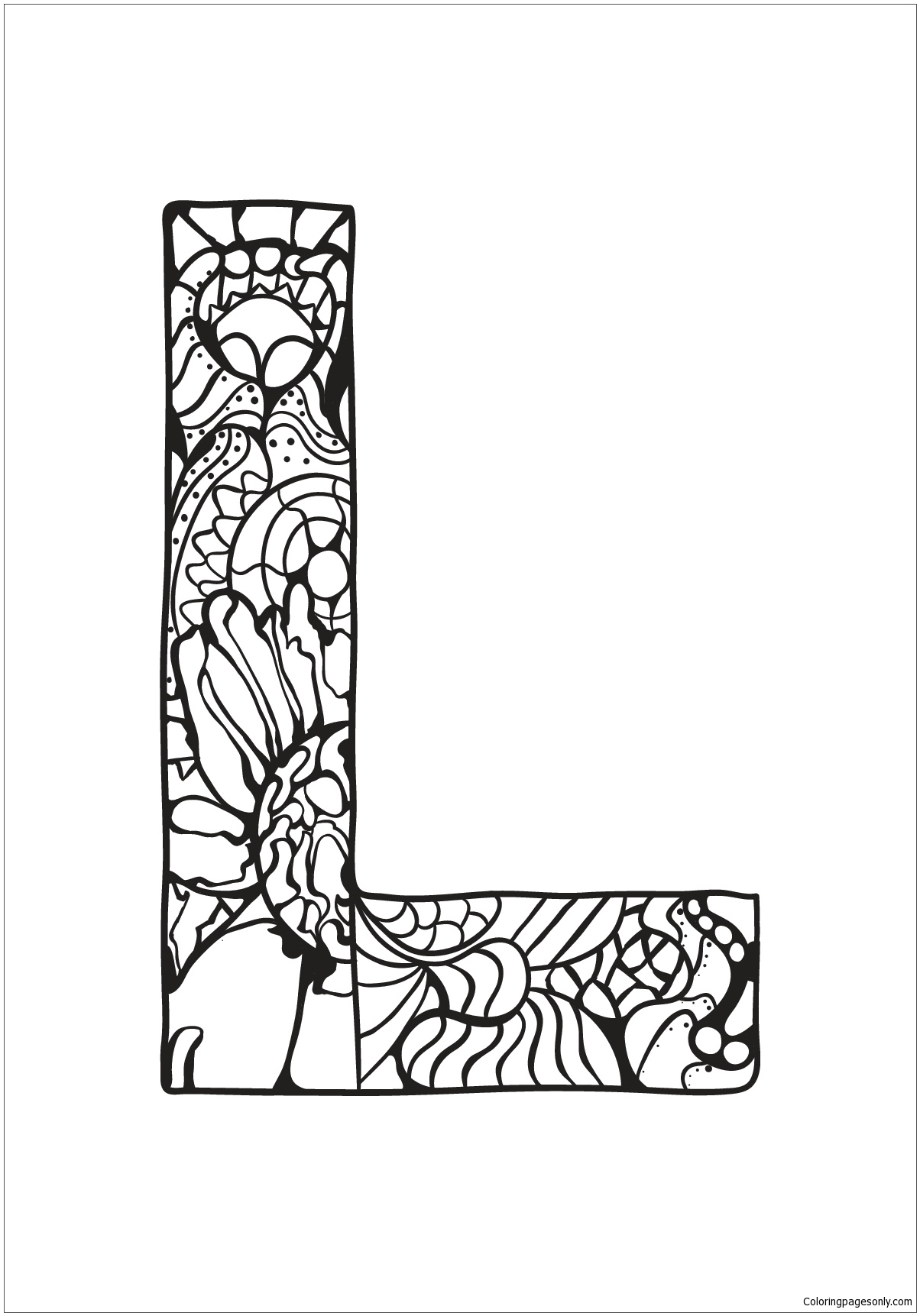 Letter L For Kids Coloring Pages