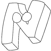 Letter N image 1 Coloring Pages
