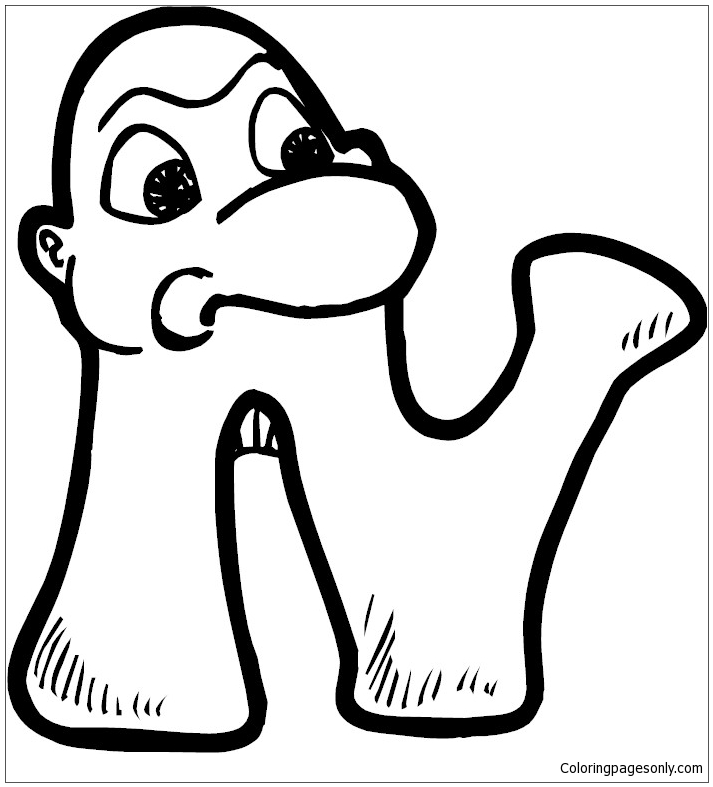 Download Letter N Nose Coloring Page - Free Coloring Pages Online