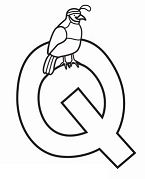 Letter Q is for Quail Coloring Pages