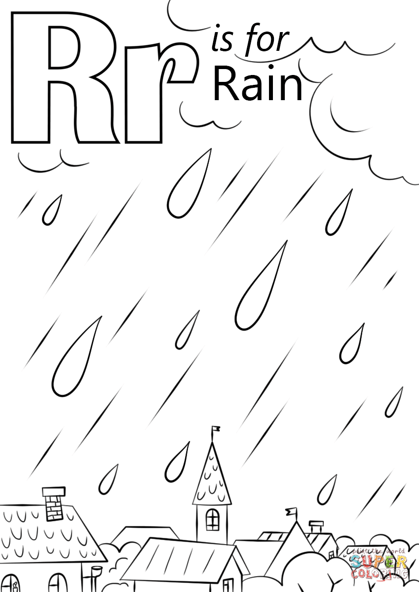 La lettre R est pour la pluie de la lettre R