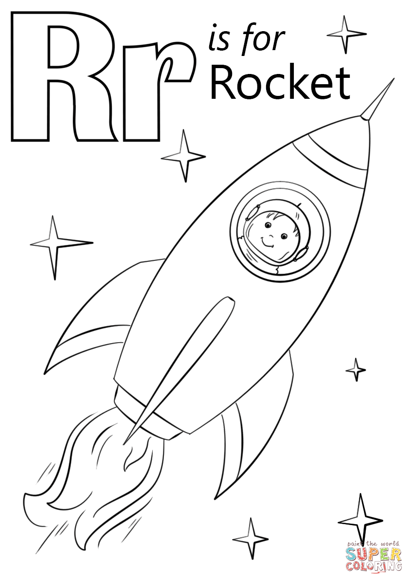 字母 R 是字母 R 中的火箭