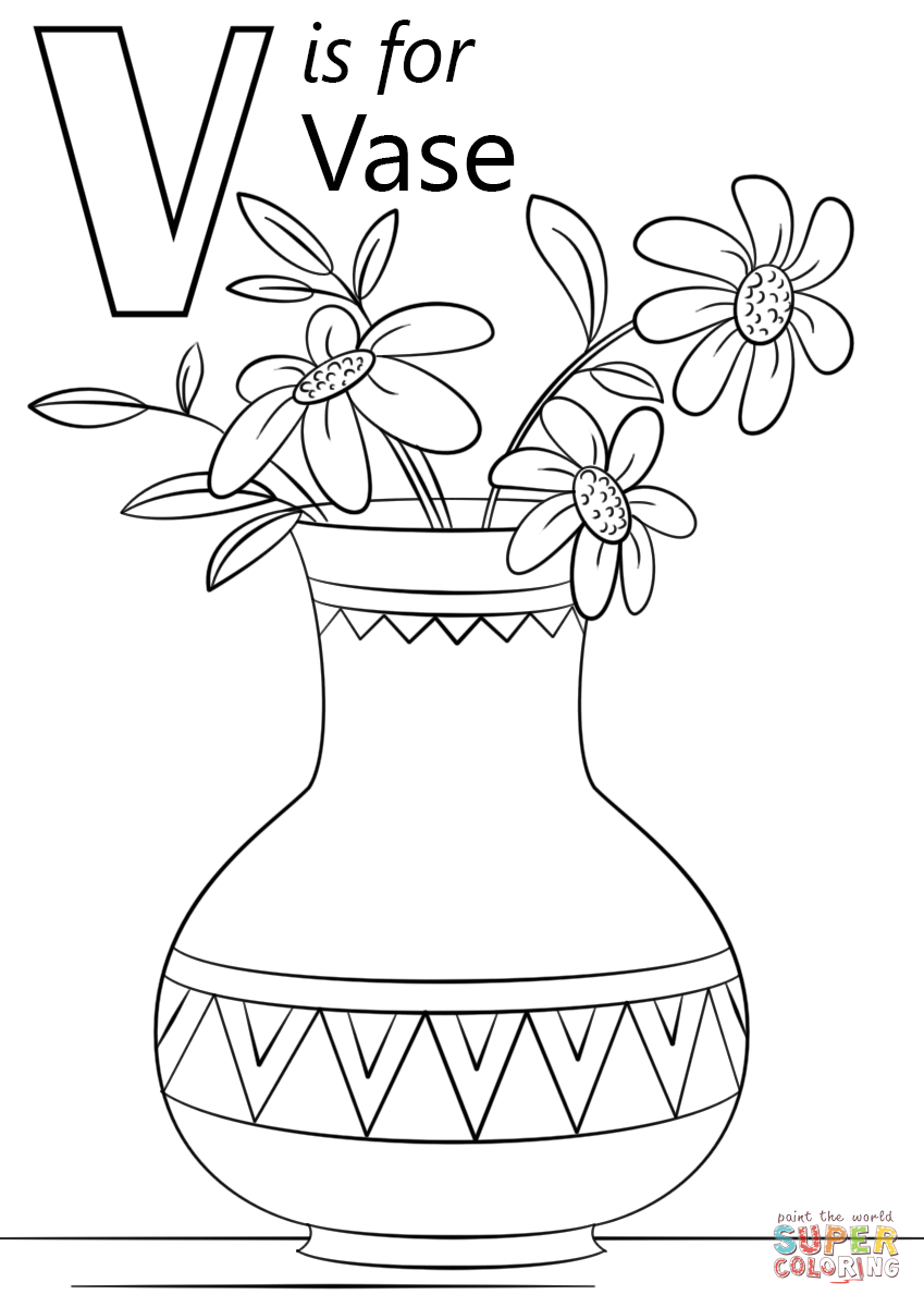 Буква V — это ваза из буквы V.