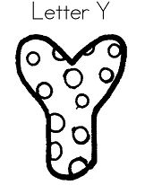 Letter Y image Coloring Pages