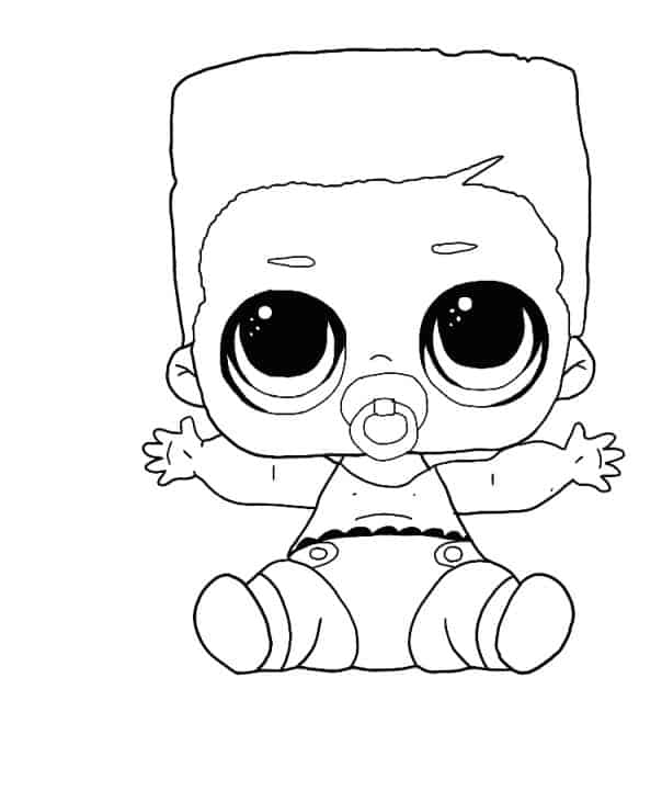 Lol Suprise Doll Lil Swag Boi Coloring Pages