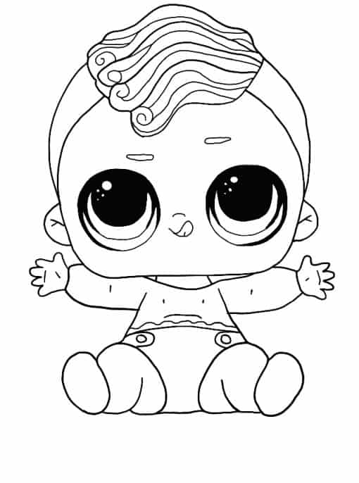 Lol Suprise Doll Lil Twang Dude Coloring Pages