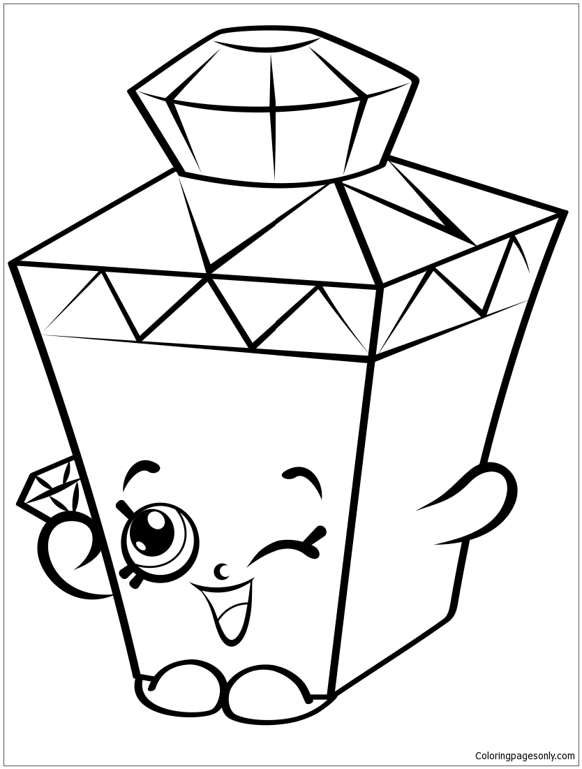 Limited Edition Gemma Gem Shopkin Coloring Pages
