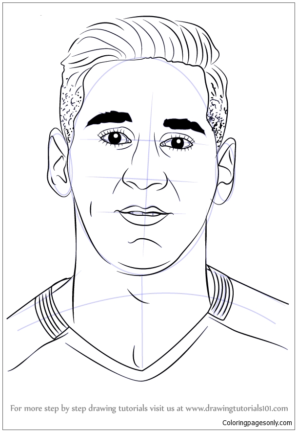 Messi Coloring Page