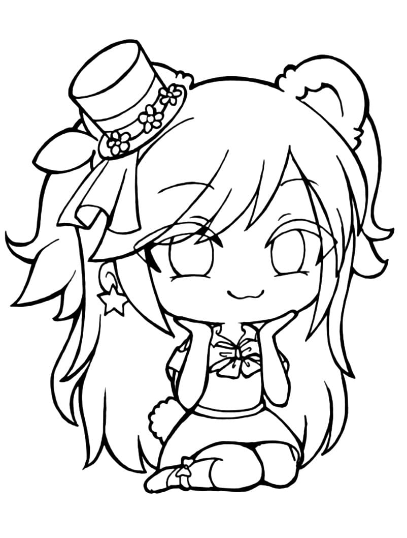 coloring pages gacha life pictures to draw coloring