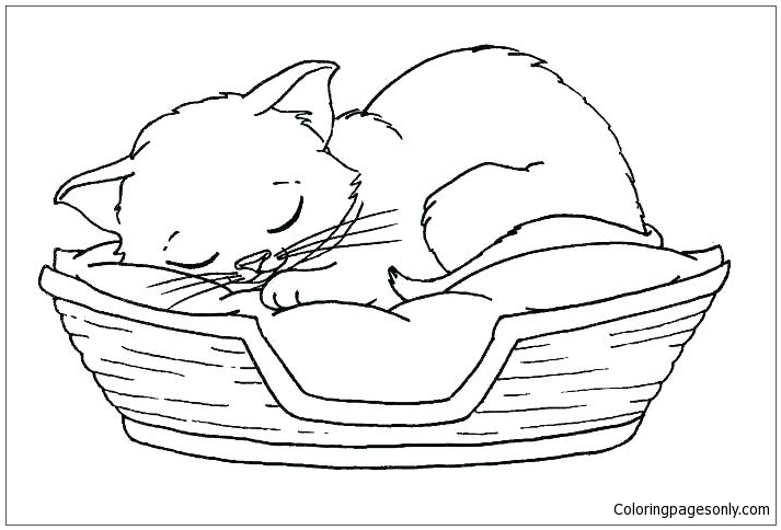 Little Kittens Coloring Pages - Cat Coloring Pages - Coloring Pages For