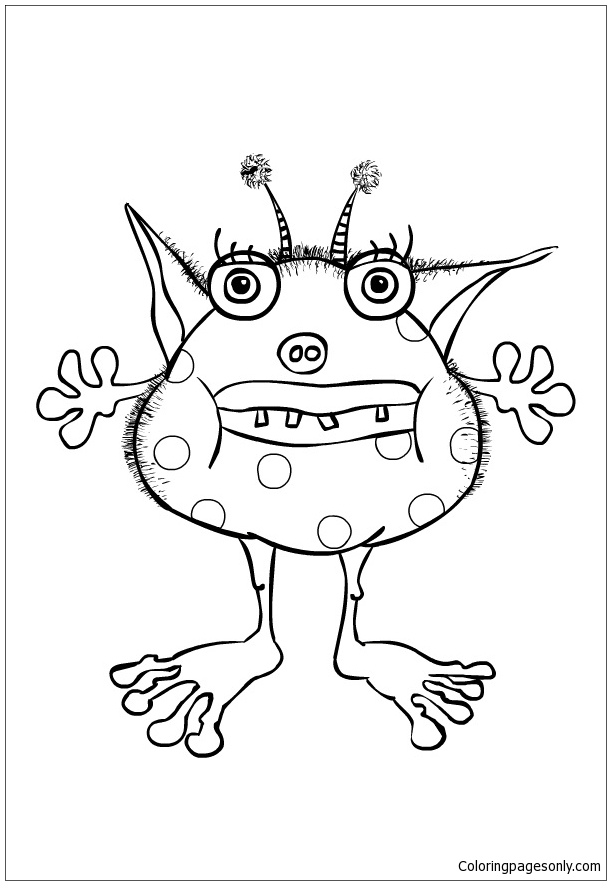 Little Monster Coloring Pages