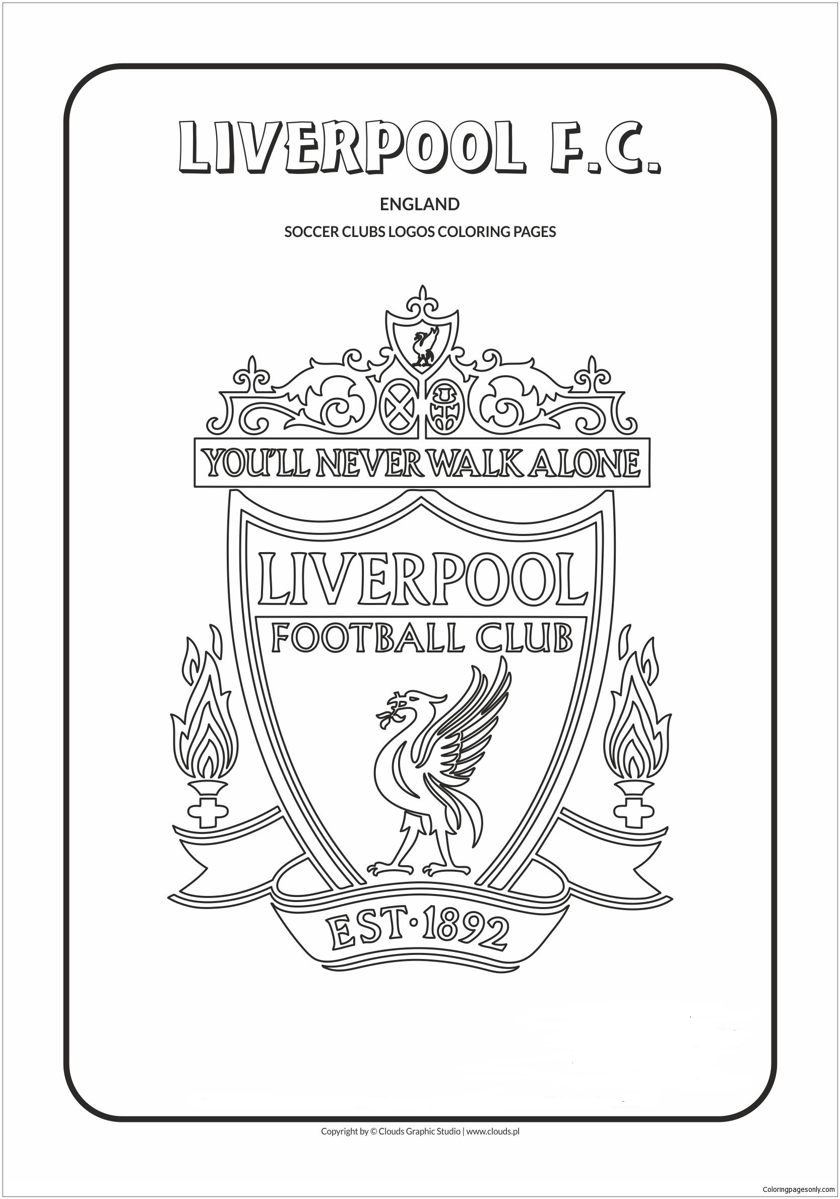 Liverpool FC uit de Engelse Premier League-teamlogo's