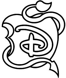 Logo of Descendants Coloring Page
