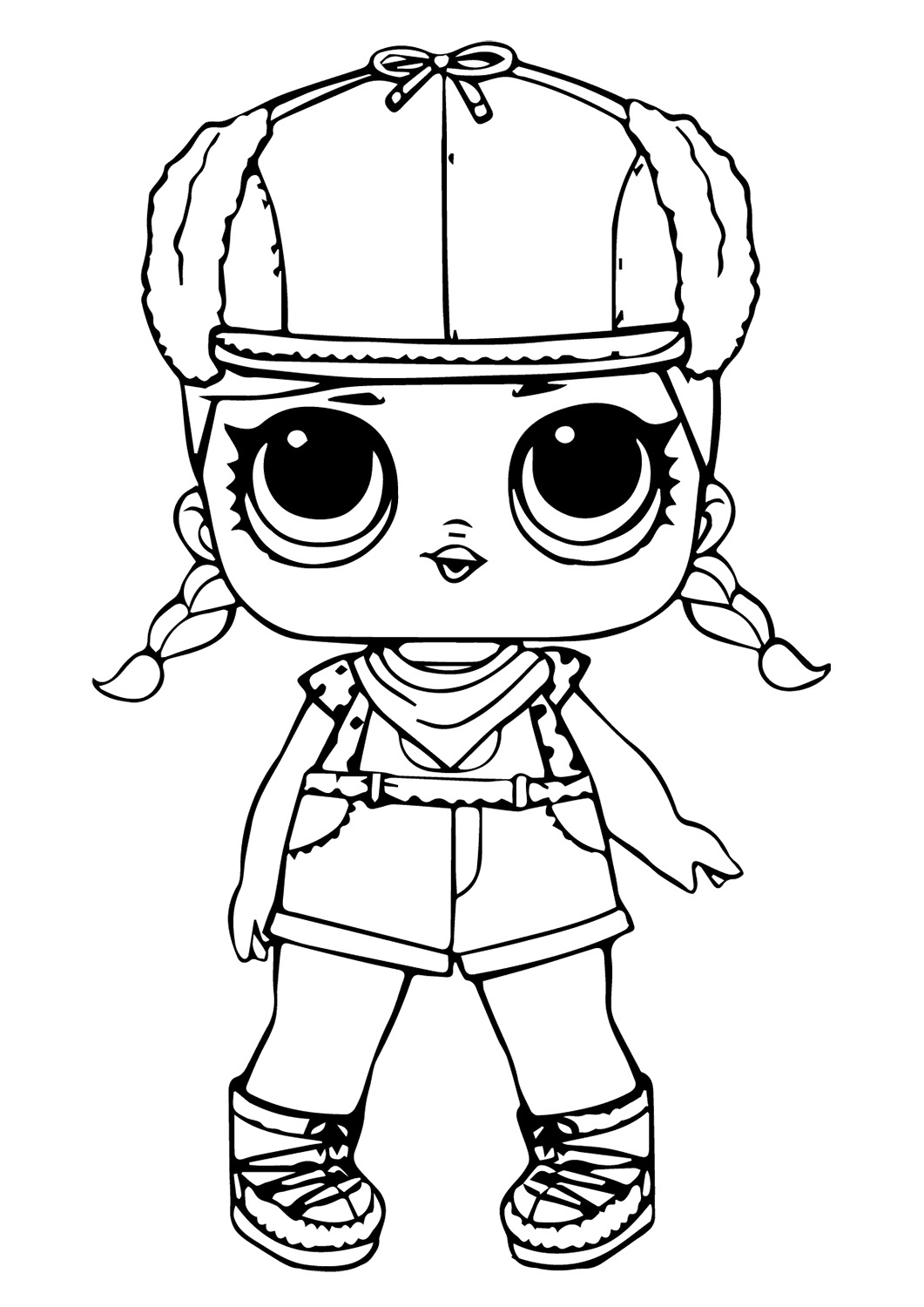 Lol Suprise Doll Pilot Girl Coloring Pages