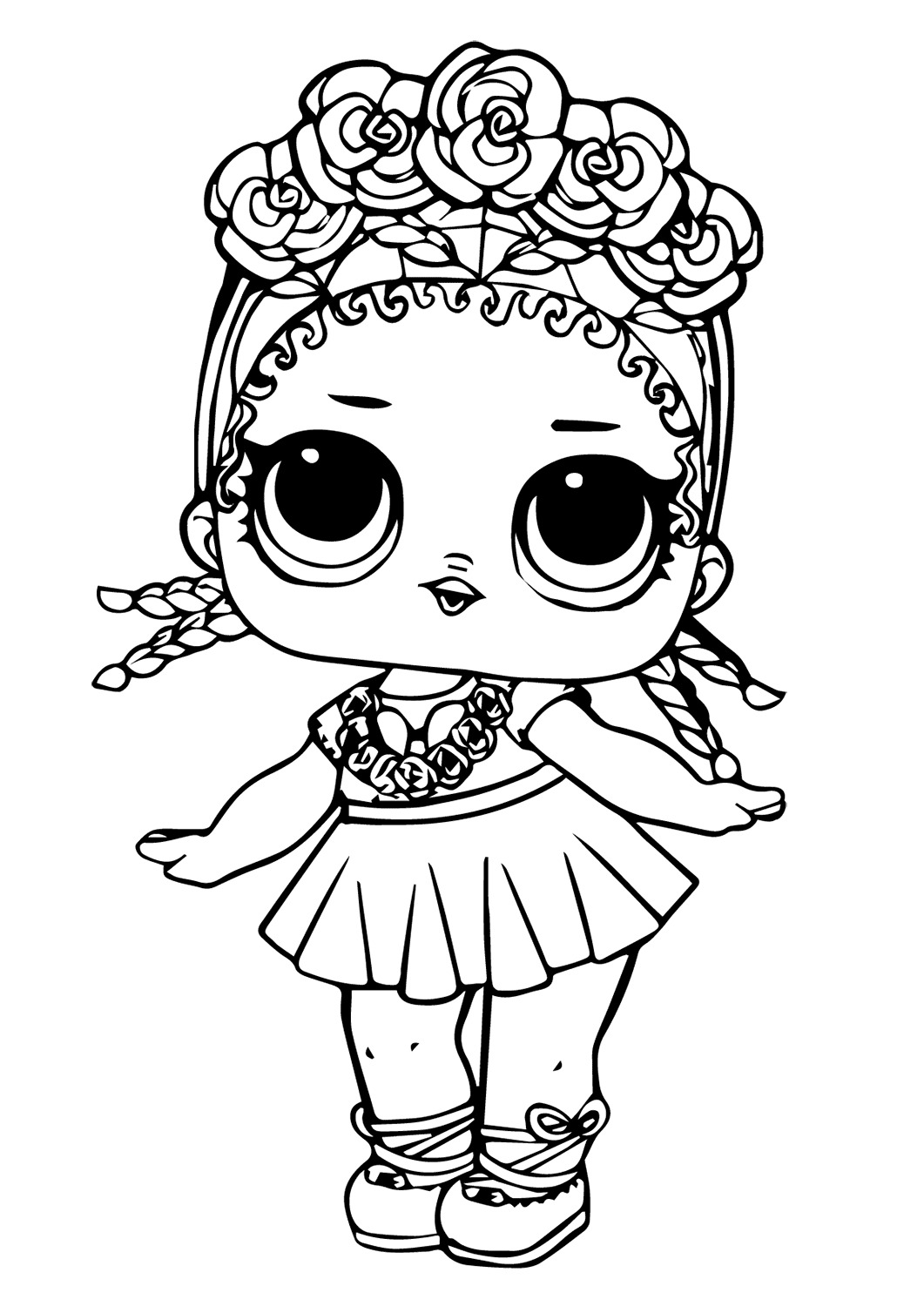 Lol Suprise Doll Coconut Coloring Page