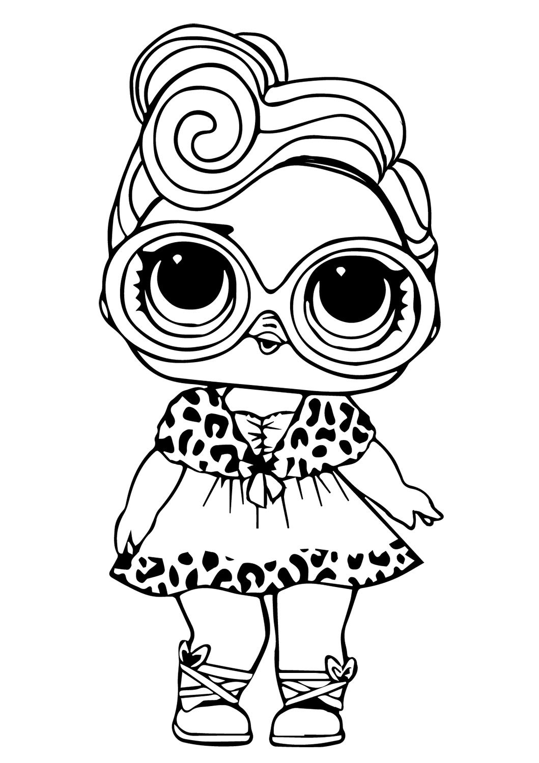 Lol Suprise Doll Dollface Coloring Page