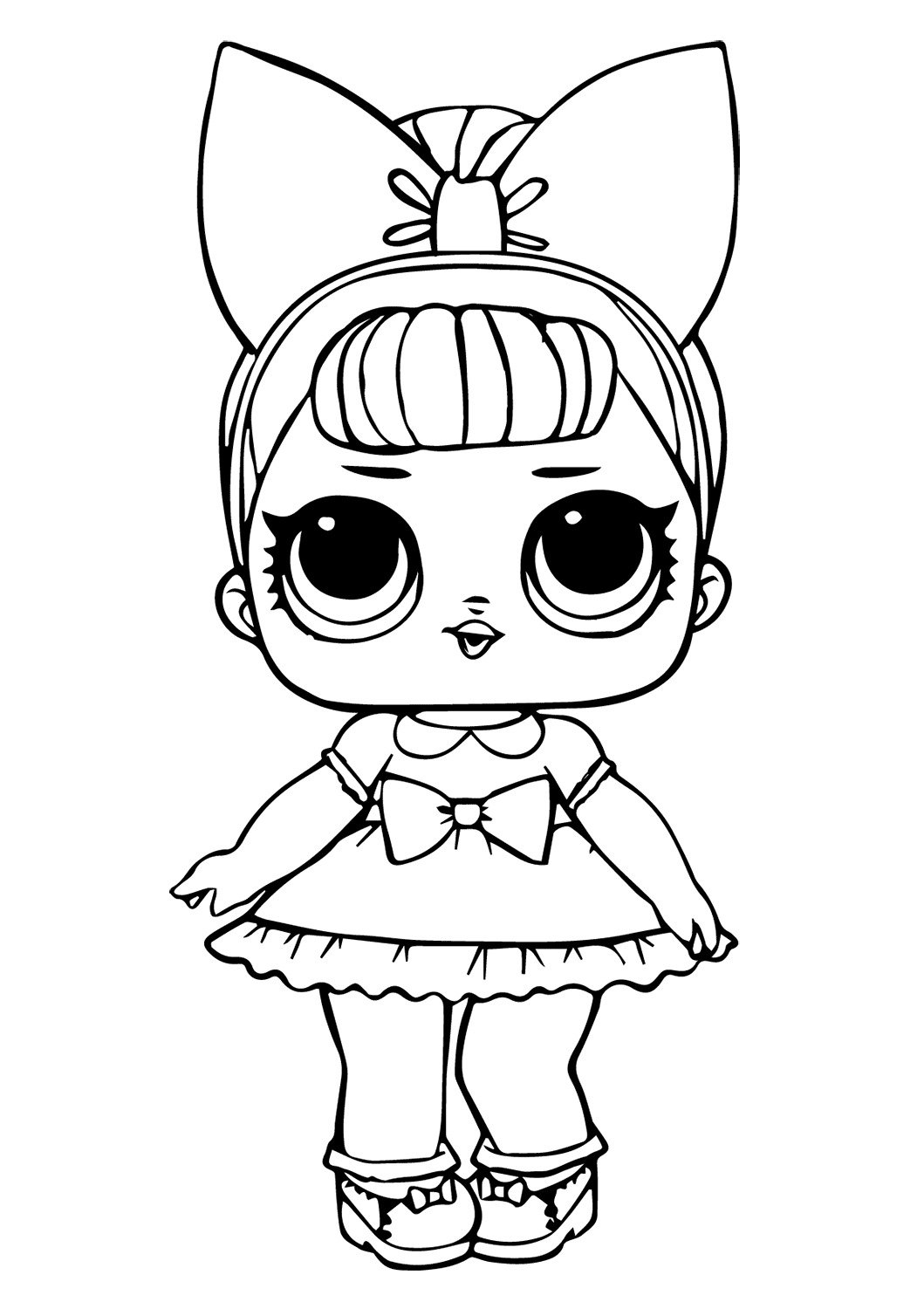 Lol Suprise Doll Fancy Glitter Coloring Page
