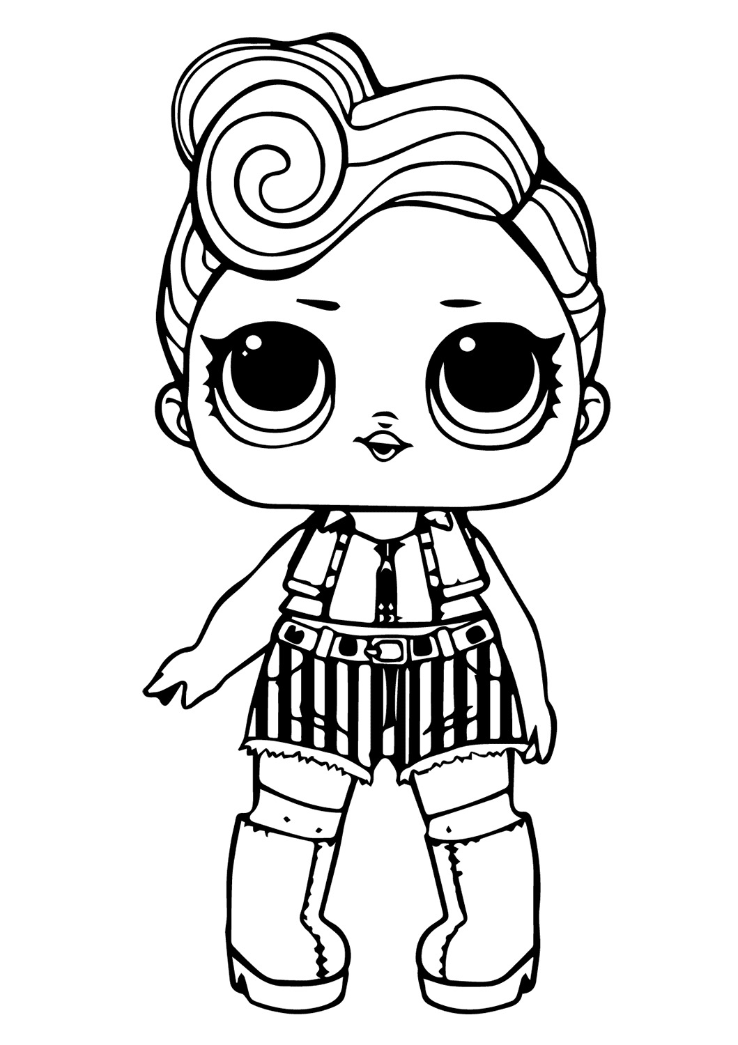 Lol Suprise Doll Funky Coloring Page