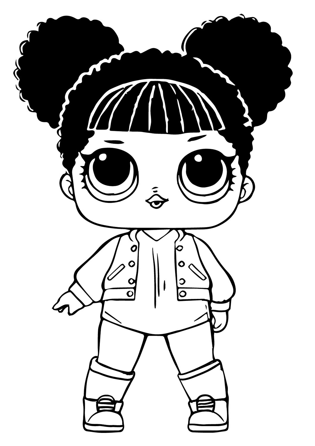 Lol Suprise Doll Hoops MVP Coloring Page