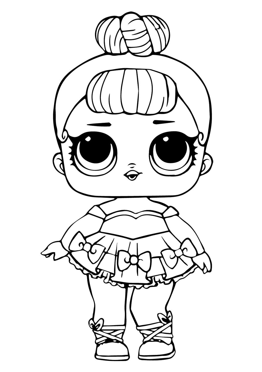 Lol Suprise Doll Miss Baby Glitter Coloring Pages