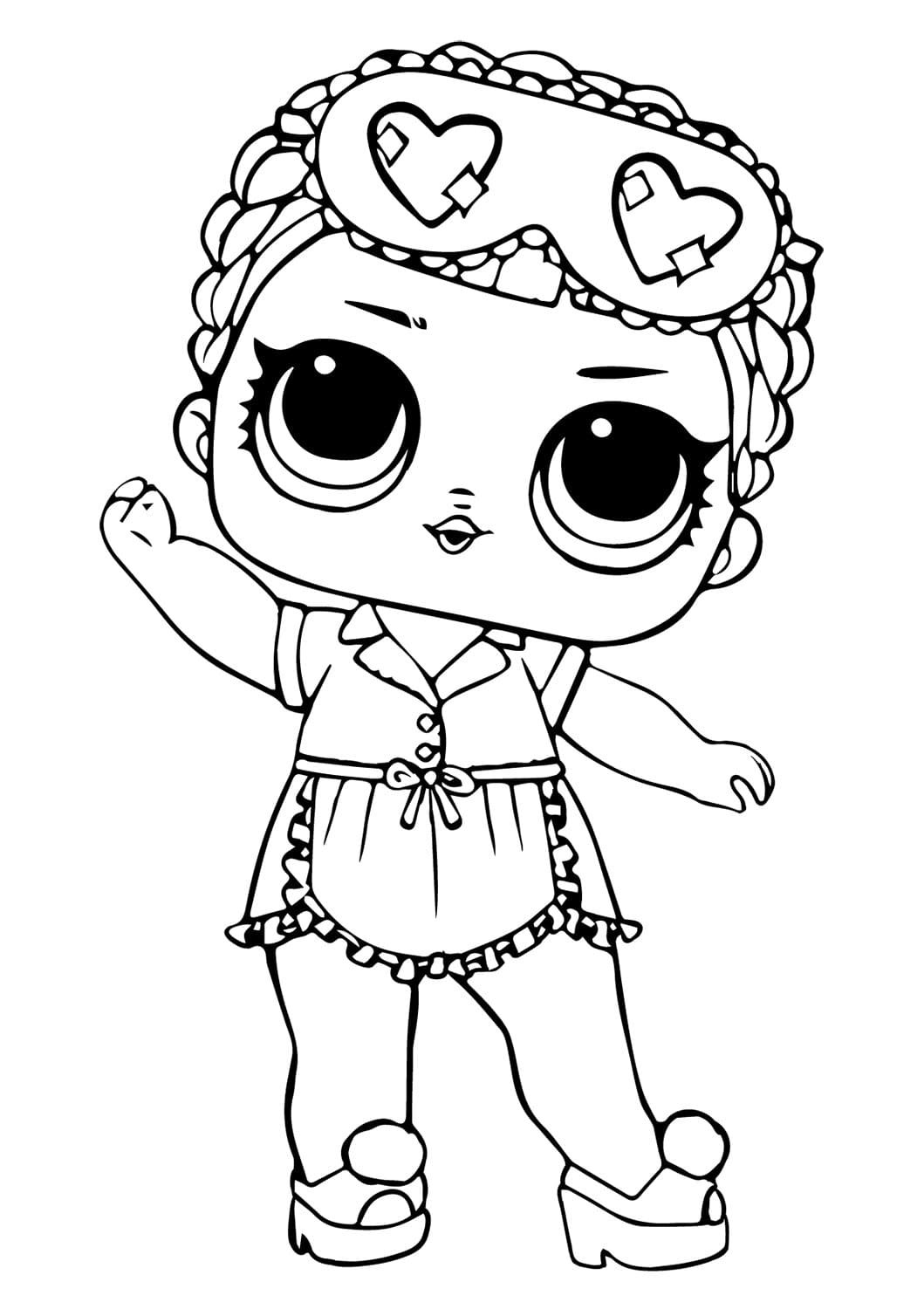 Lol Suprise Doll Sleeping Coloring Pages