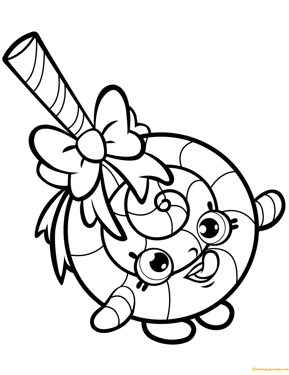 Lolli Poppins Shopkin Season 1 Coloring Pages - Toys and Dolls Coloring