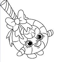 Lolli Poppins Shopkins Coloring Page