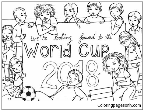 С нетерпением жду чемпионата мира по футболу 2018 года из логотипа чемпионата мира