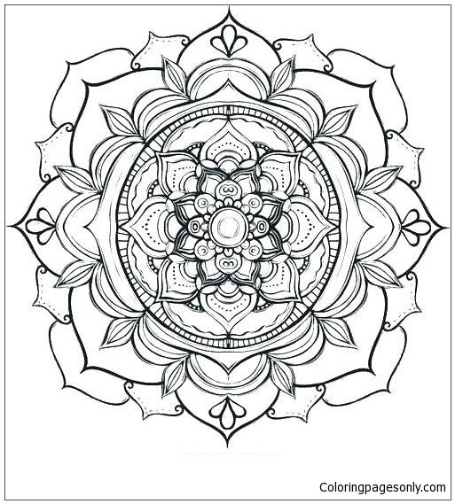 Mandala del fiore di loto 1 da Mandala
