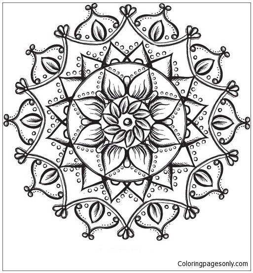 Lotusbloem Mandala van Mandala