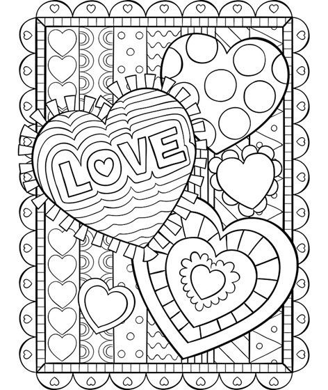 Love You So Much Coloring Page