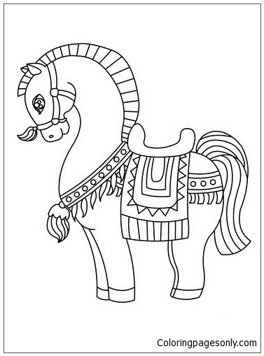 Lovely Horse Coloring Pages