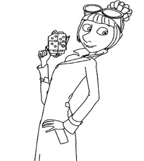 lucy wilde coloring pages despicable me