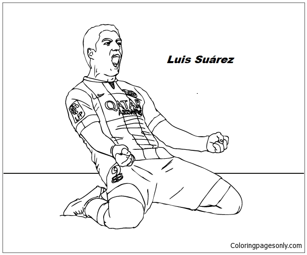 Luis Suárez-image 2 Coloring Page