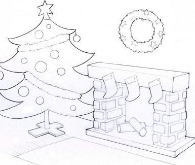 Luxury Christmas Tree Coloring Page