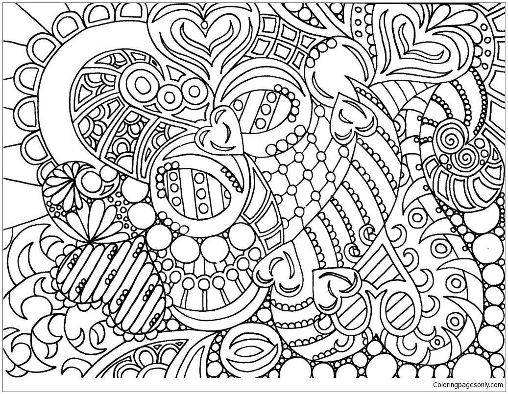 Luxury Hard Coloring Page
