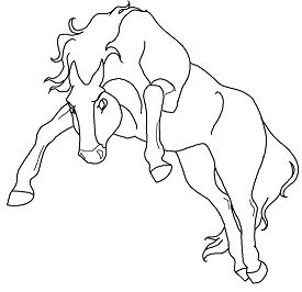 Mad horse Coloring Page