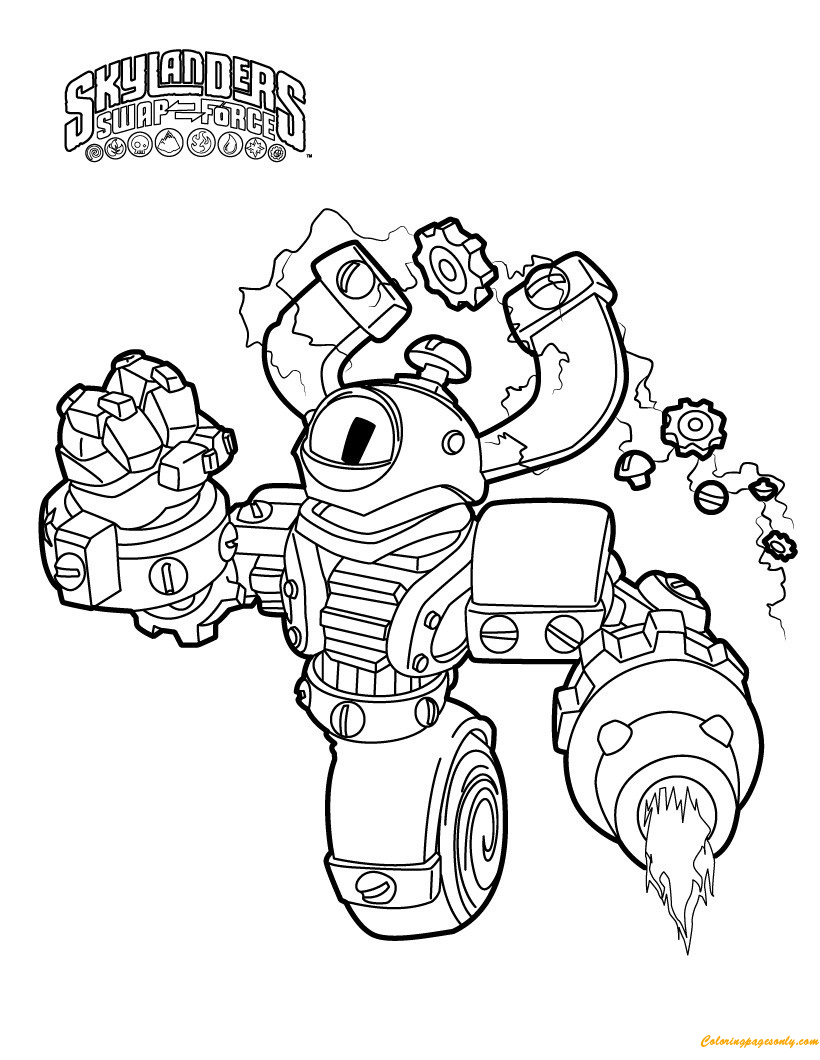 148 Free Printable Skylanders Coloring Pages