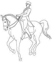 Man Training A Horse Coloring Pages