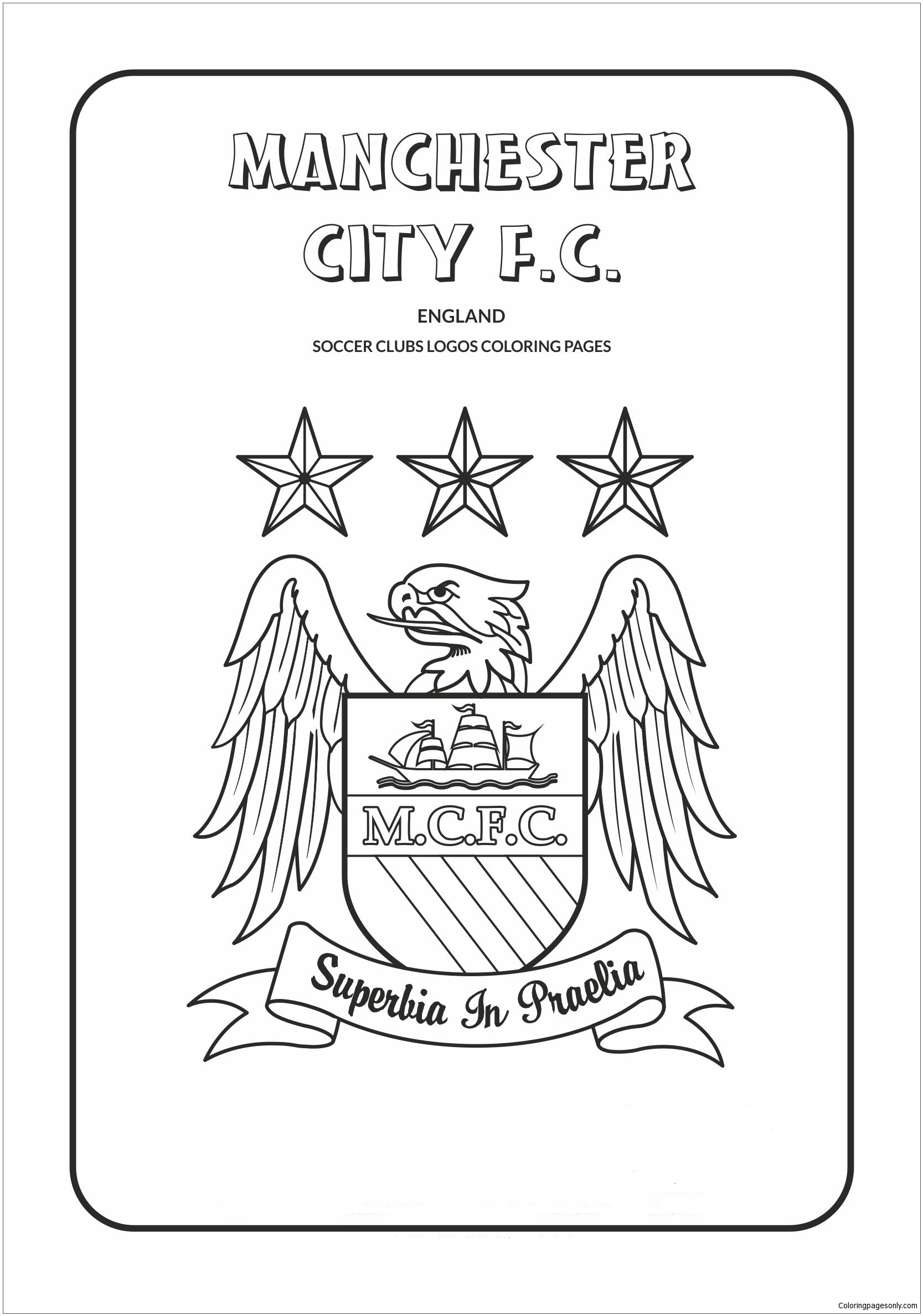 Manchester City F.C Coloring Page