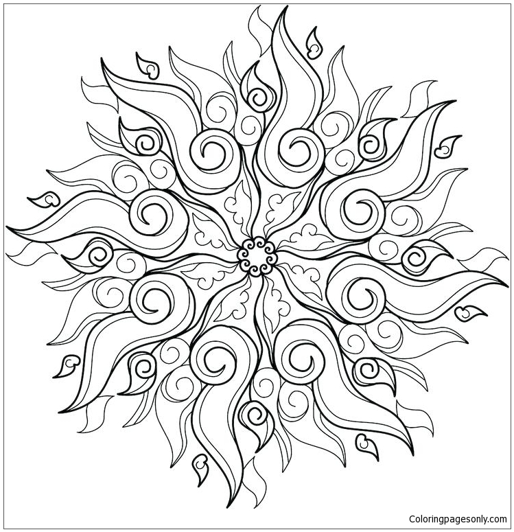 Mandala 21 Coloring Page