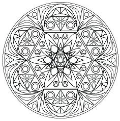 Mandala Art Coloring Page