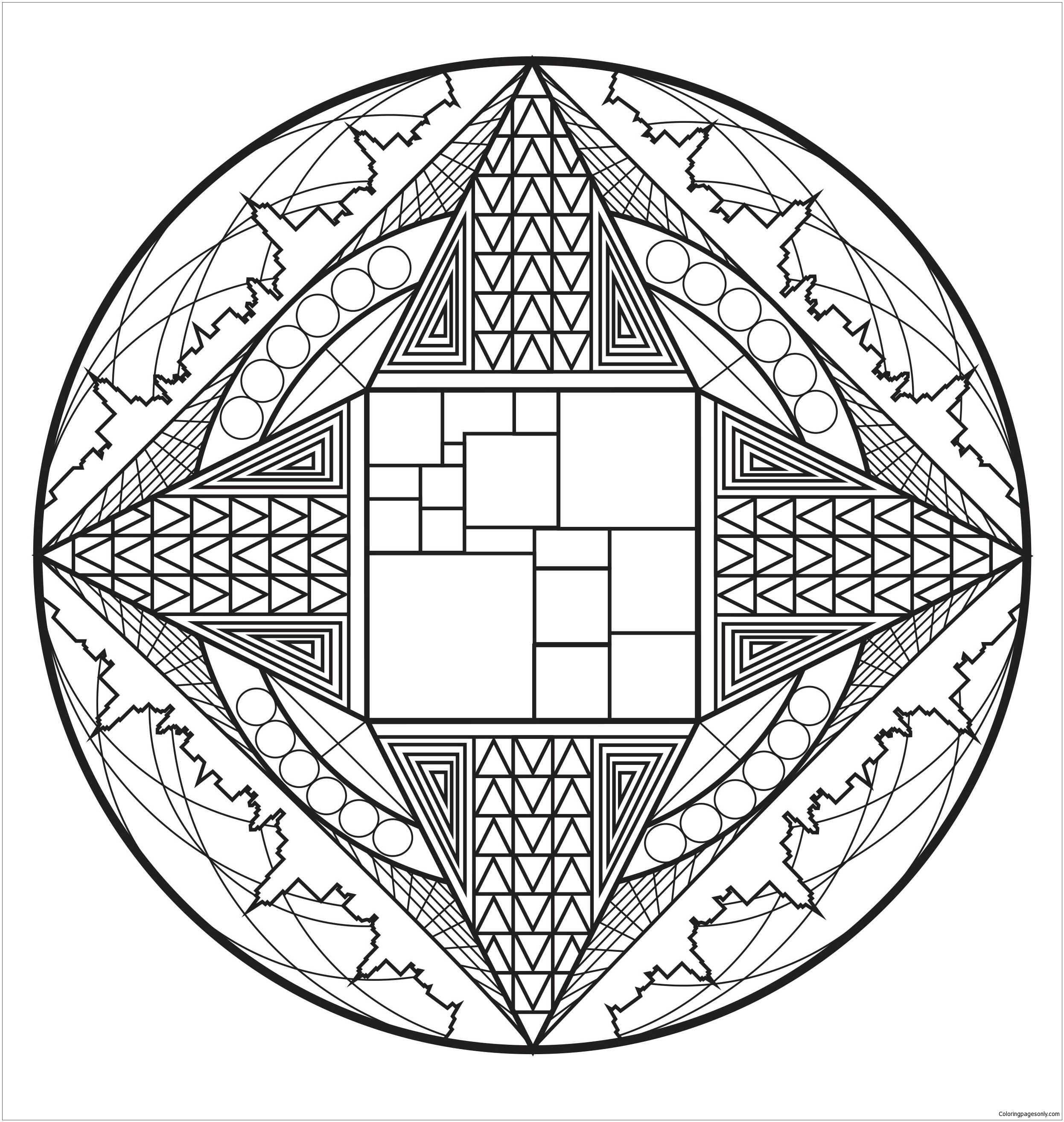 Mandala Complexe Coloring Pages